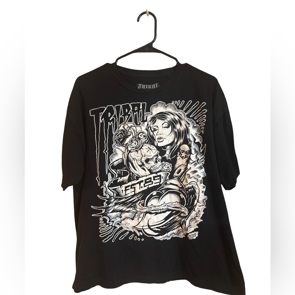Tribal Black Short Sleeve Tee